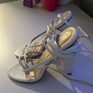 White PLT heels